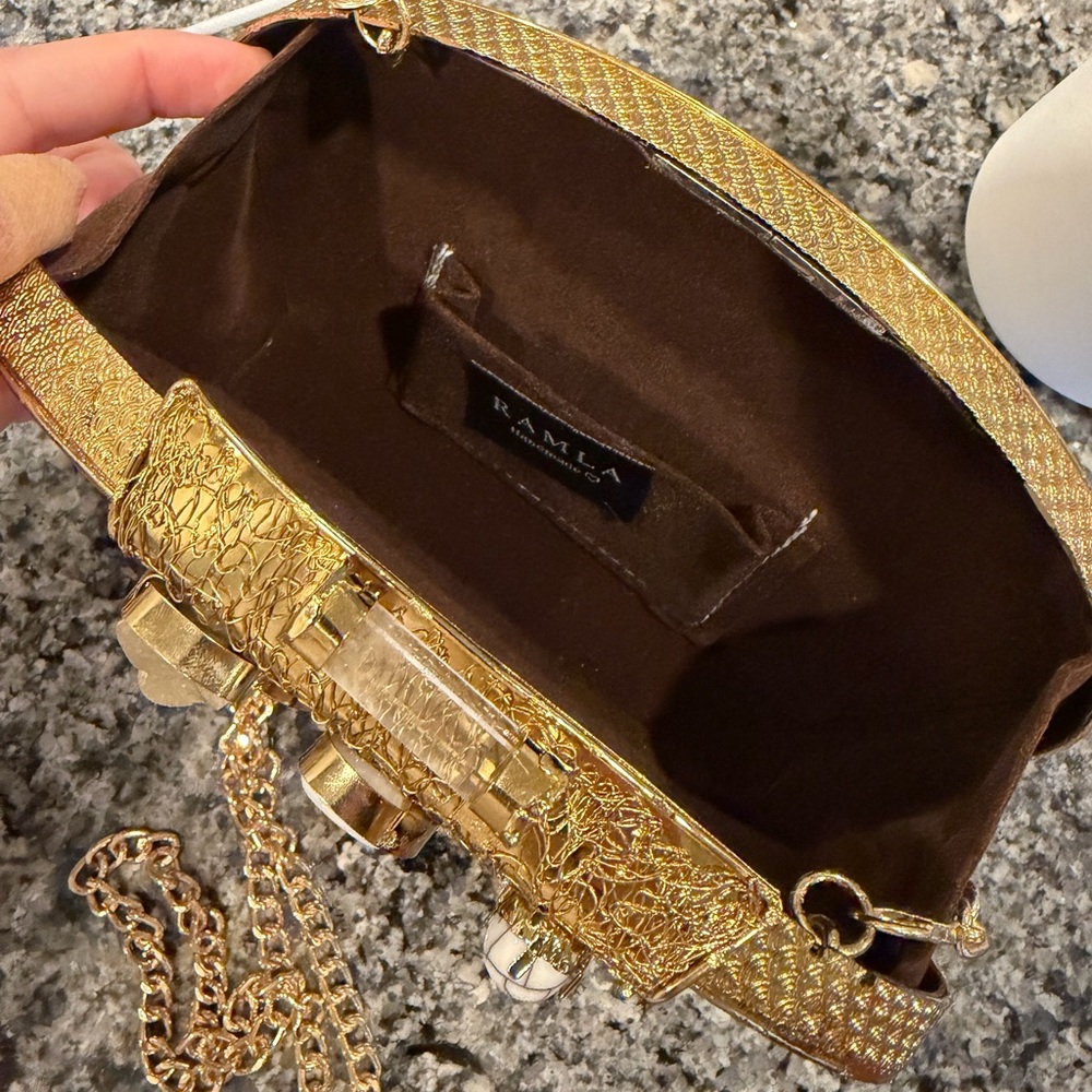 RAMLA La Perle clutch handbag NEW - Picture 7 of 10